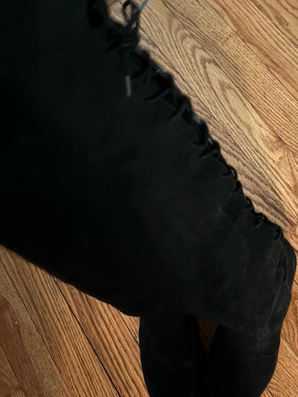 JustFab Black Over-the-Knee Stretch Boot